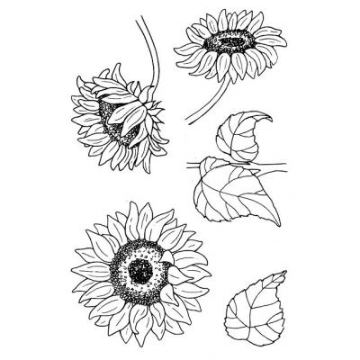 Jane's Doodles Clear Stamps - Sunflowers